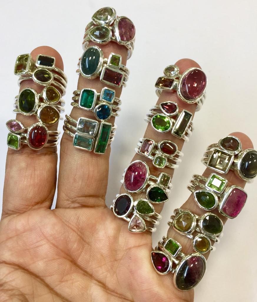 Tourmaline Stacking Ring