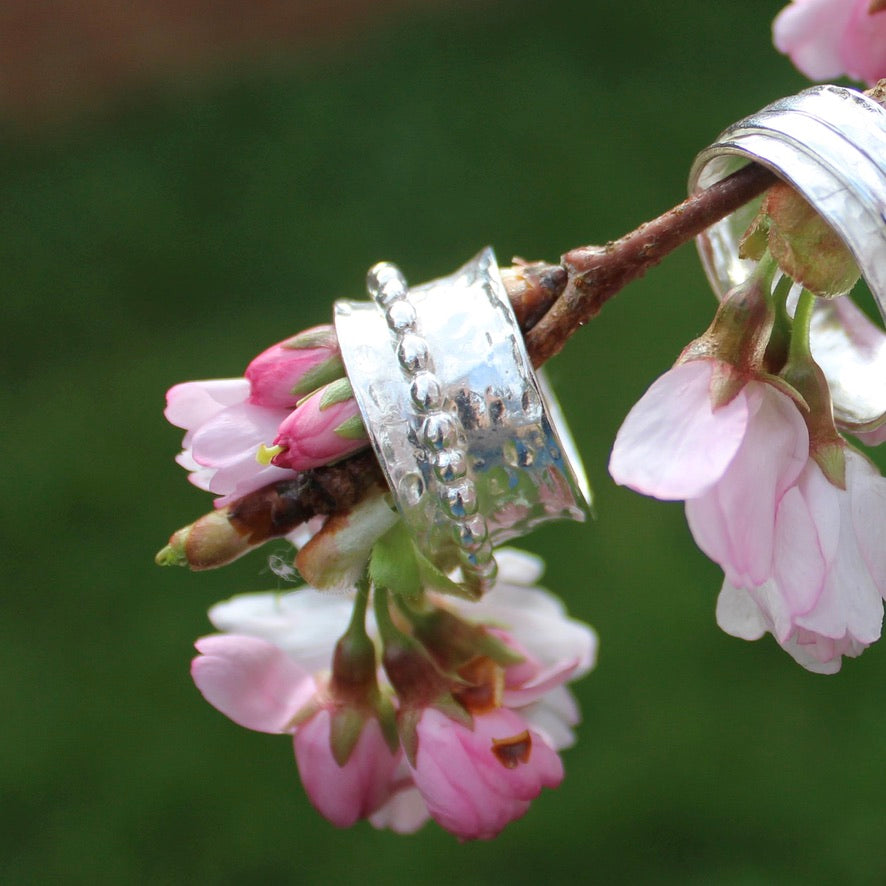 Spinning Ball Band Ring