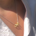 everyday necklace silver and gold