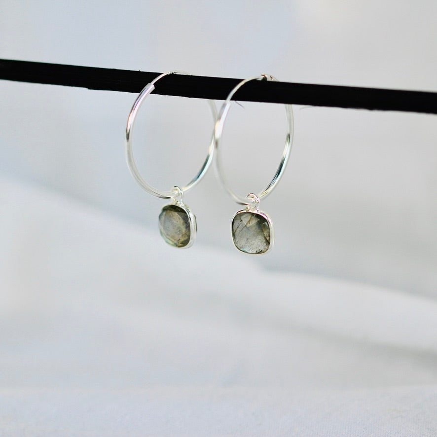Vita Silver Hoops