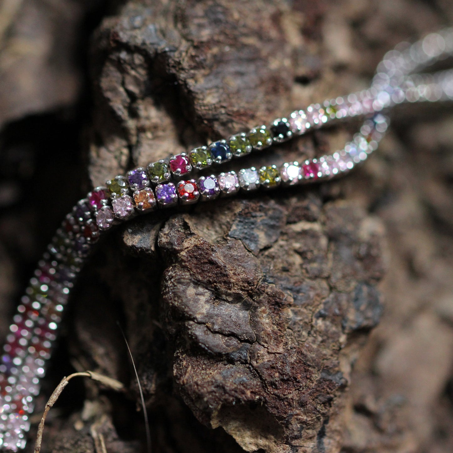 Rainbow Tennis Bracelet