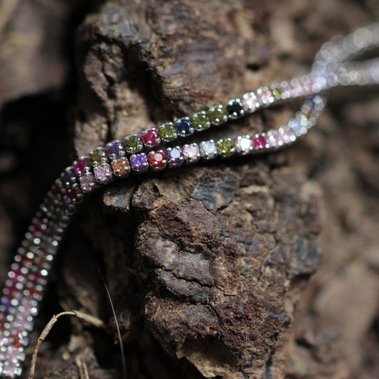 Rainbow Tennis Bracelet