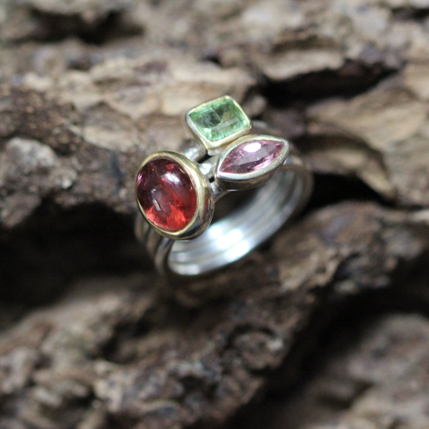 Tourmaline Stacking Ring