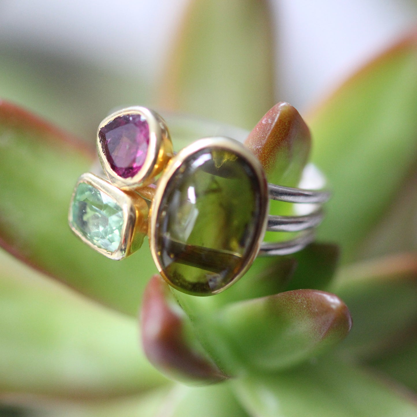 Tourmaline Stacking Ring