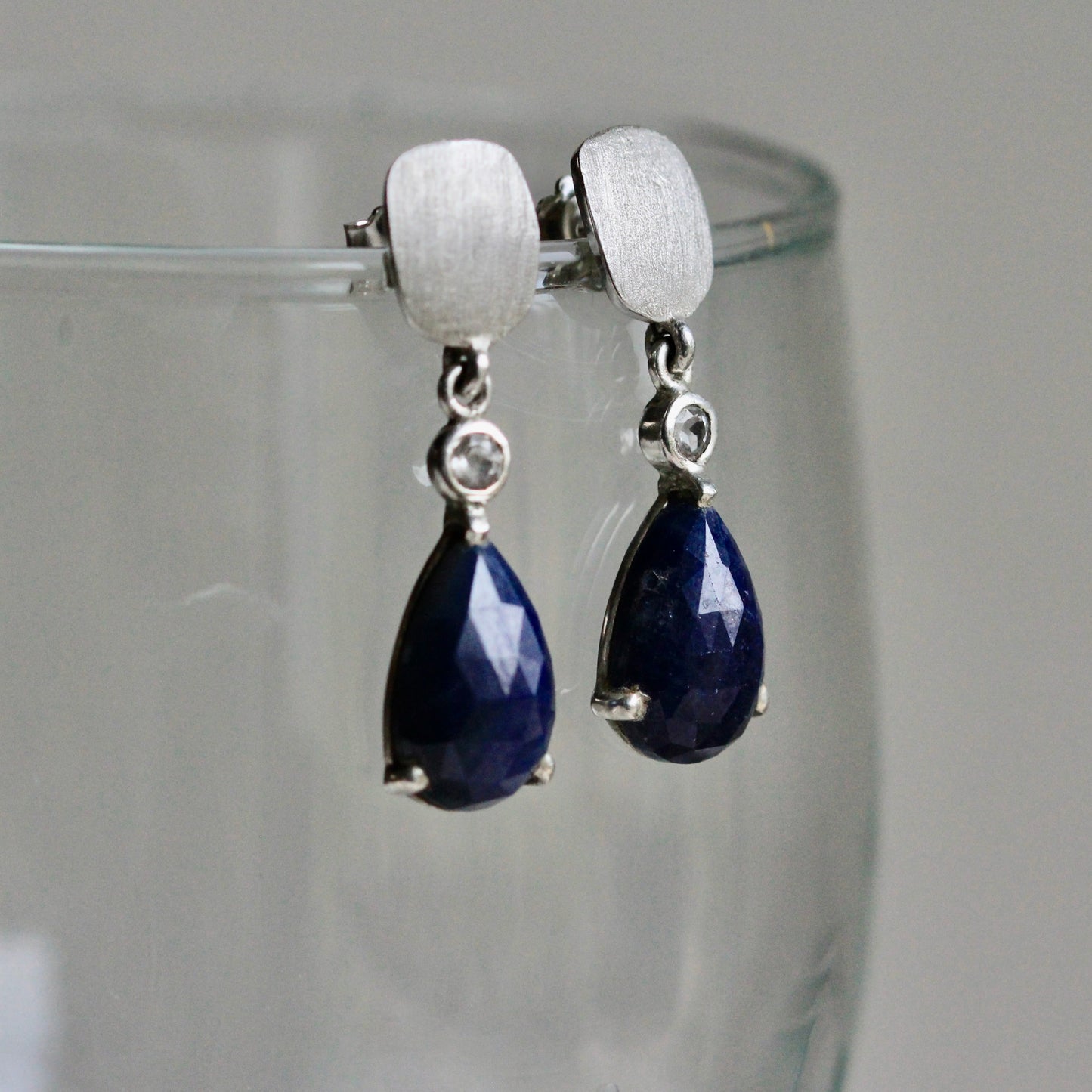 Sapphire Drop Earrings