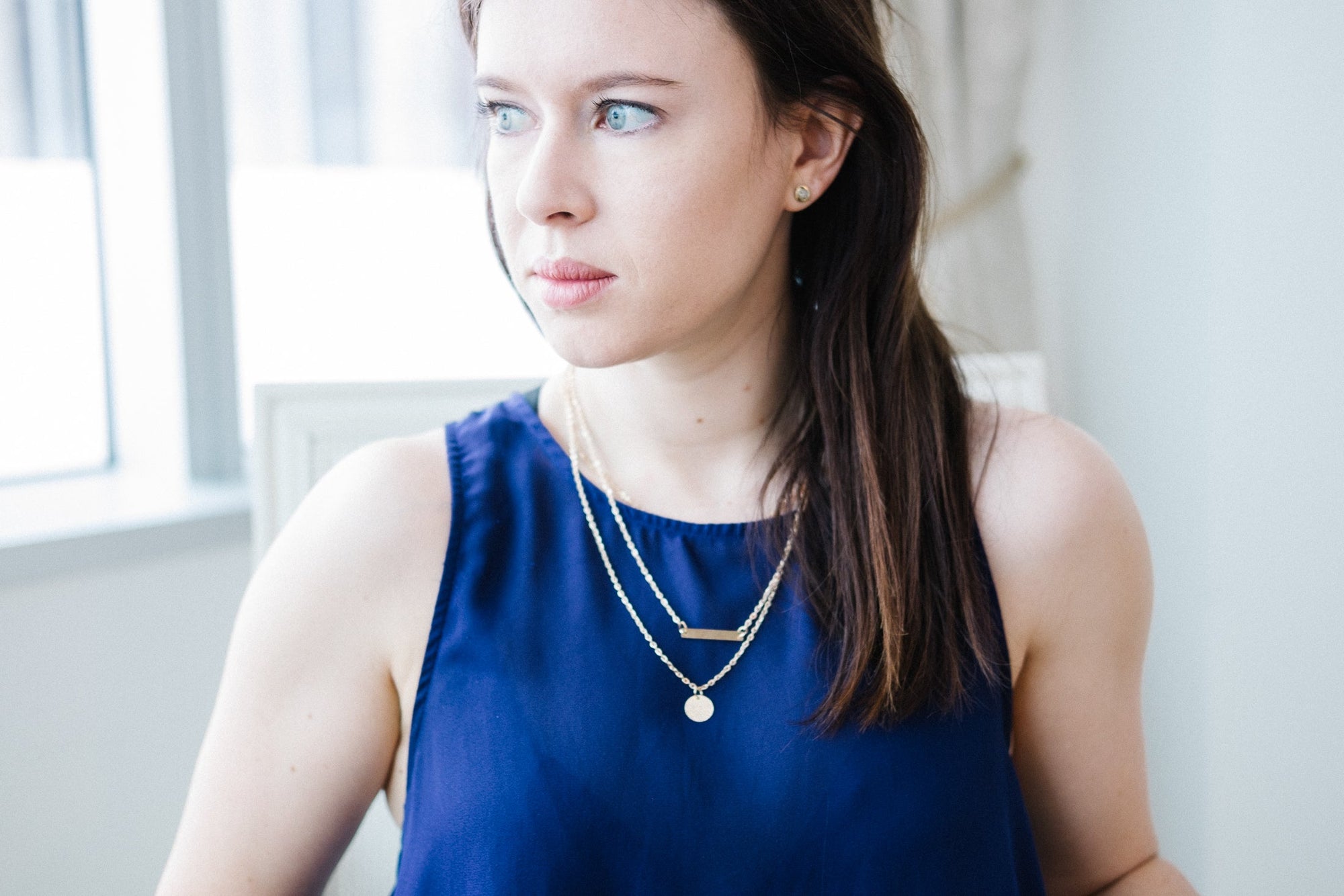 Silver Acorn Necklace