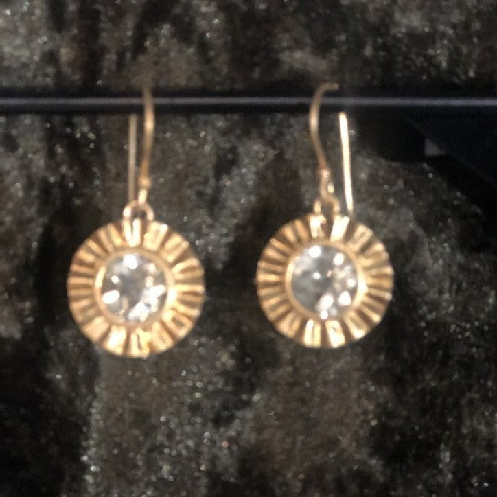 Tiffin earring in gold with citrine