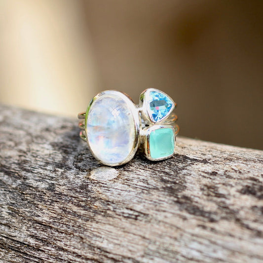 Moonstone Stacking Ring