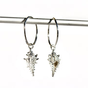 Shell Charm Hoop Earring