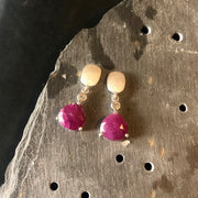 Ruby Teardrop Earrings