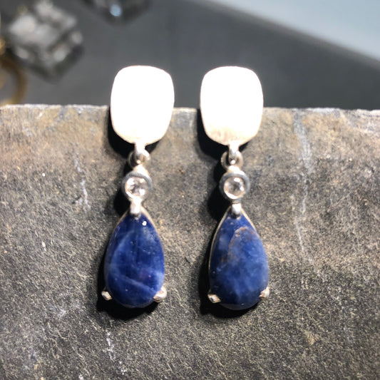 Sapphire Drop Earrings
