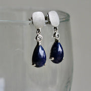 Sapphire Drop Earrings